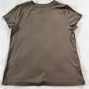 A New Day Brown Ribbed TShirt US XXL